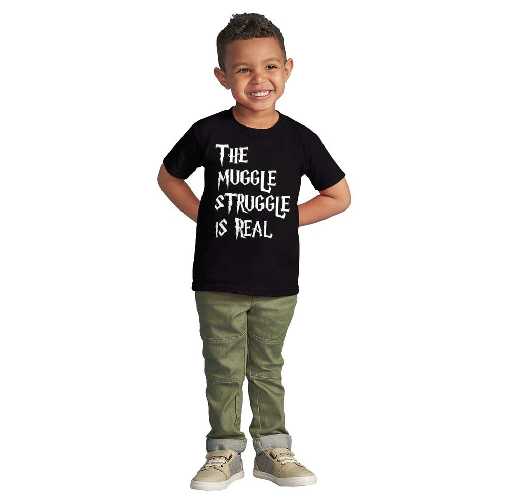 Muggle Struggle Is Real Infant Toddler T Shirt-Direct To Garment Print-Brisco Baby