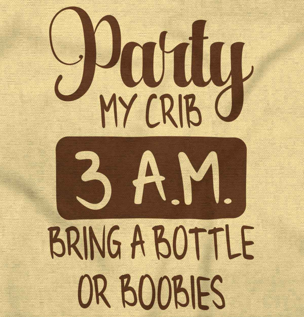 Party At My Crib Romper Bodysuit-Direct To Garment Print-Brisco Baby