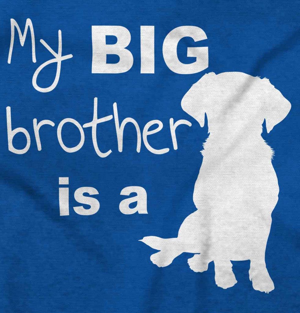 Brother is a Dog Solid Baby Pajama Top-Direct To Garment Print-Brisco Baby
