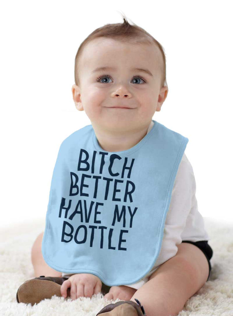 My Bottle Infant Baby Bib-Direct To Garment Print-Brisco Baby