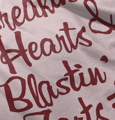 Blastin Farts Toddler Ruffled Trim T-Shirt-Direct To Garment Print-Brisco Baby