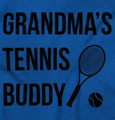 Grandma's Tennis Buddy Romper Bodysuit-Direct To Garment Print-Brisco Baby