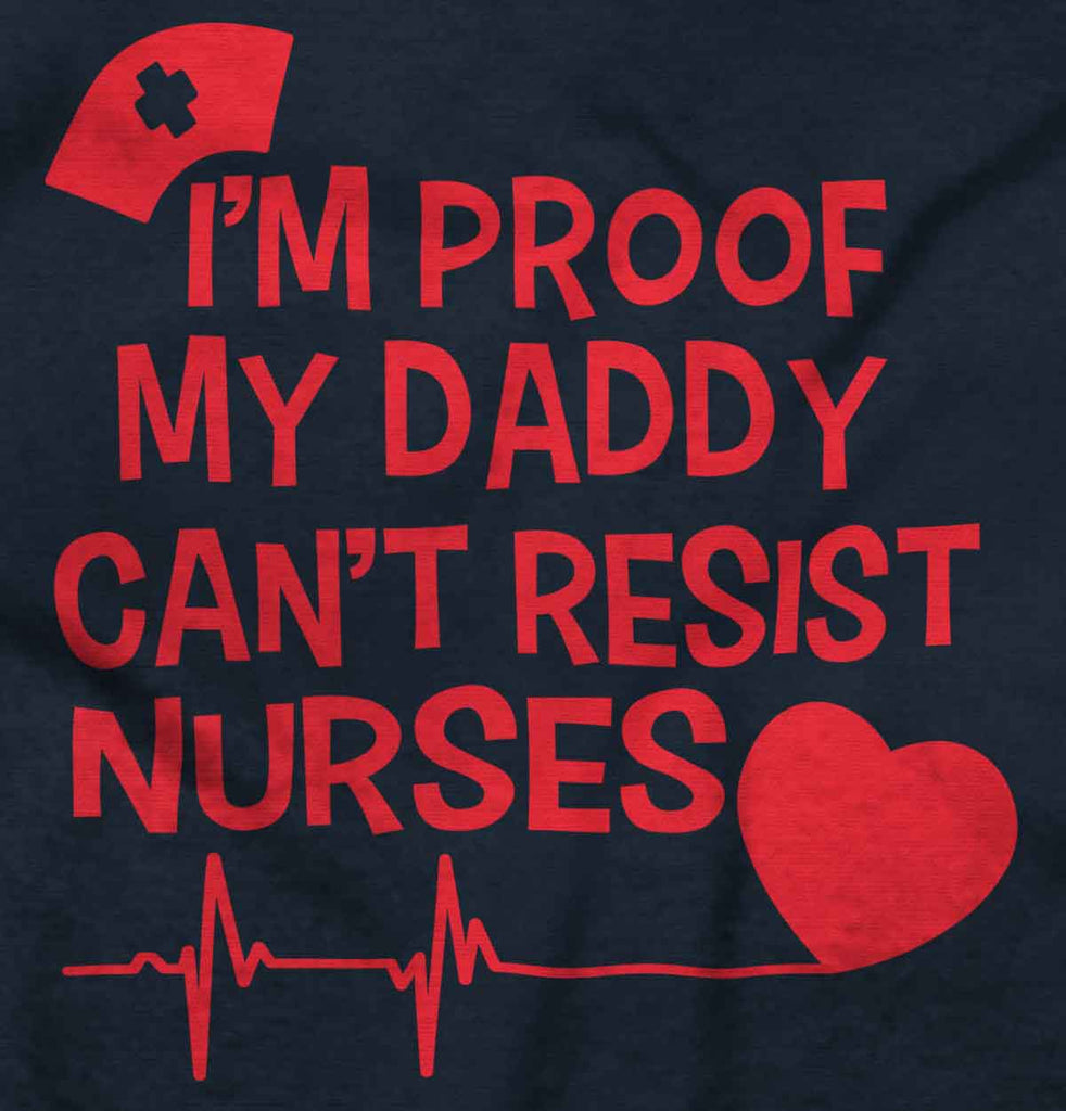 Can't Resist Nurses Toddler Ruffled Trim T-Shirt-Direct To Garment Print-Brisco Baby