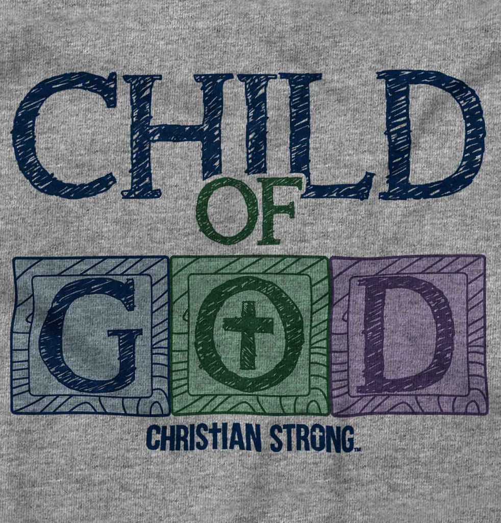 Child of God Toddler Football Jersey Tee-Direct To Garment Print-Brisco Baby