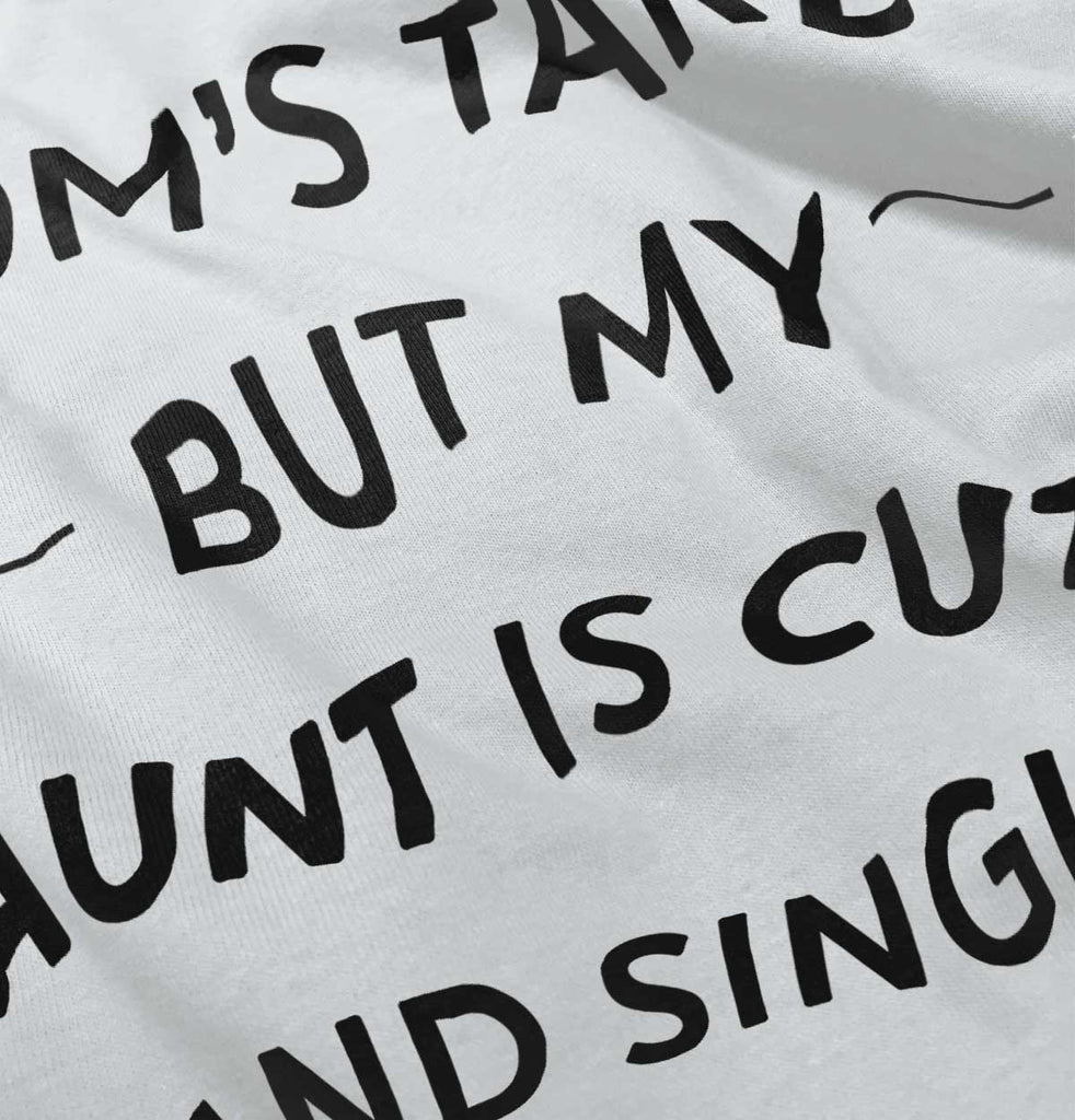 Mom's Taken Aunt's Cute Infant Baby Bib-Direct To Garment Print-Brisco Baby