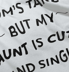 Mom's Taken Aunt's Cute Infant Baby Bib-Direct To Garment Print-Brisco Baby