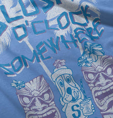 Slush O Clock Somewhere Toddler Baseball-Direct To Garment Print-Brisco Baby