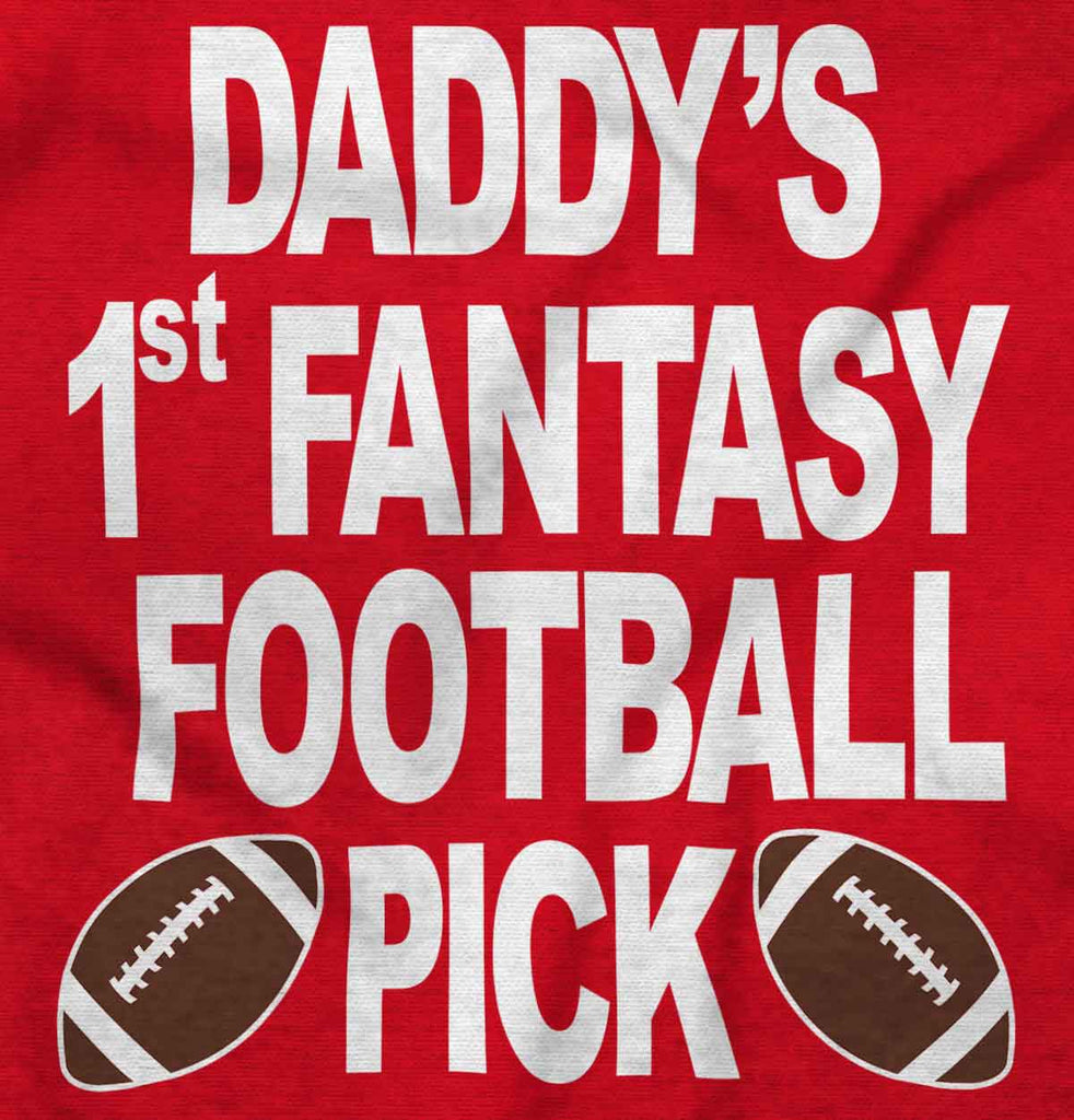 Fantasy Football Pick Romper Bodysuit-Direct To Garment Print-Brisco Baby