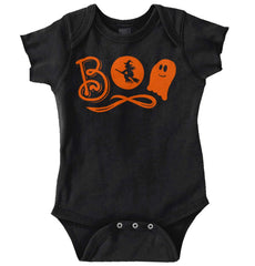 Boo Ghost Romper Bodysuit-Direct To Garment Print-Brisco Baby