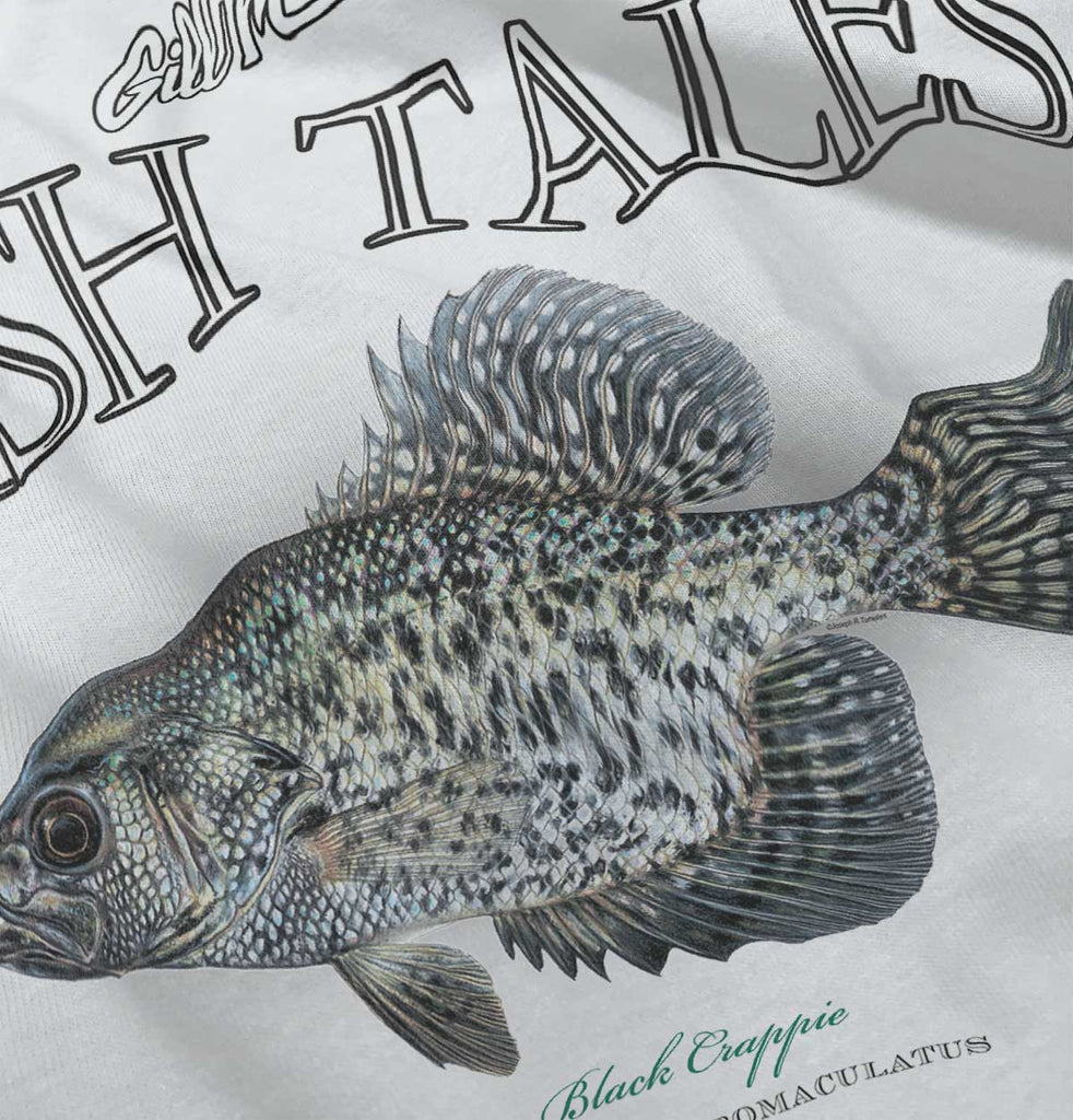 Black Crappie Fishing Infant Baby Bib-Direct To Garment Print-Brisco Baby