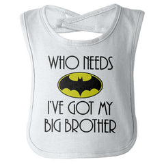 Big Brother Infant Baby Bib-Direct To Garment Print-Brisco Baby