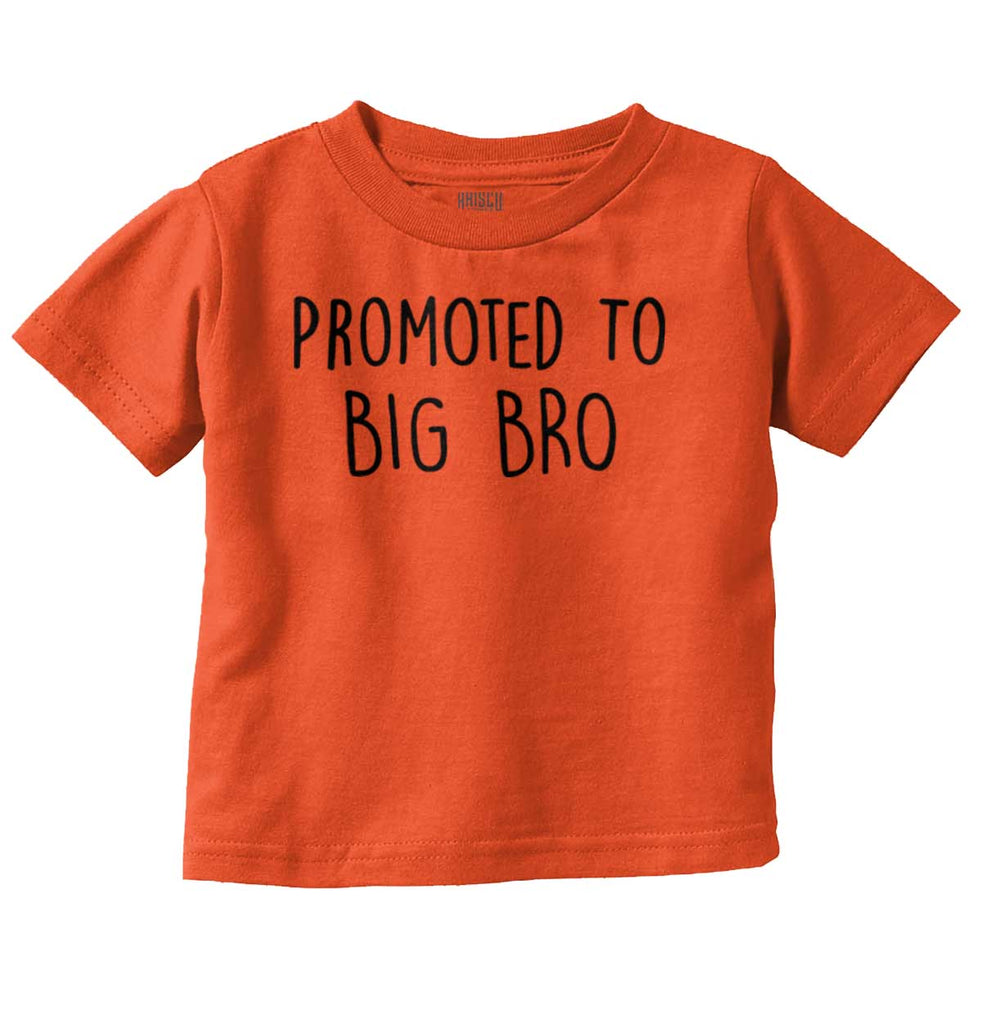 Promoted To Big Bro Infant Toddler T Shirt-Direct To Garment Print-Brisco Baby