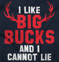 I Like Big Bucks Ringer Romper Bodysuit-Direct To Garment Print-Brisco Baby