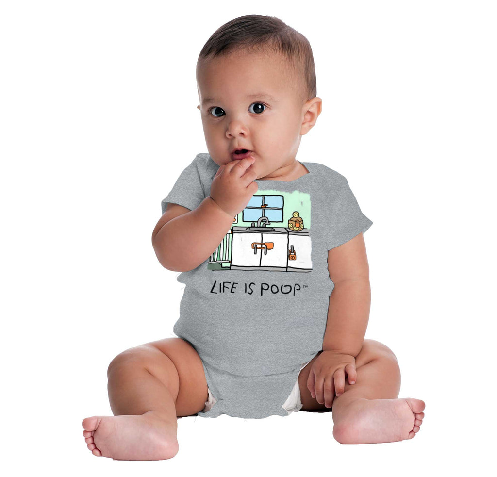 Safety Locks Romper Bodysuit-Direct To Garment Print-Brisco Baby