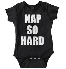 Nap So Hard Romper Bodysuit-Direct To Garment Print-Brisco Baby
