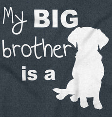 Brother is a Dog Football Romper Bodysuit-Direct To Garment Print-Brisco Baby