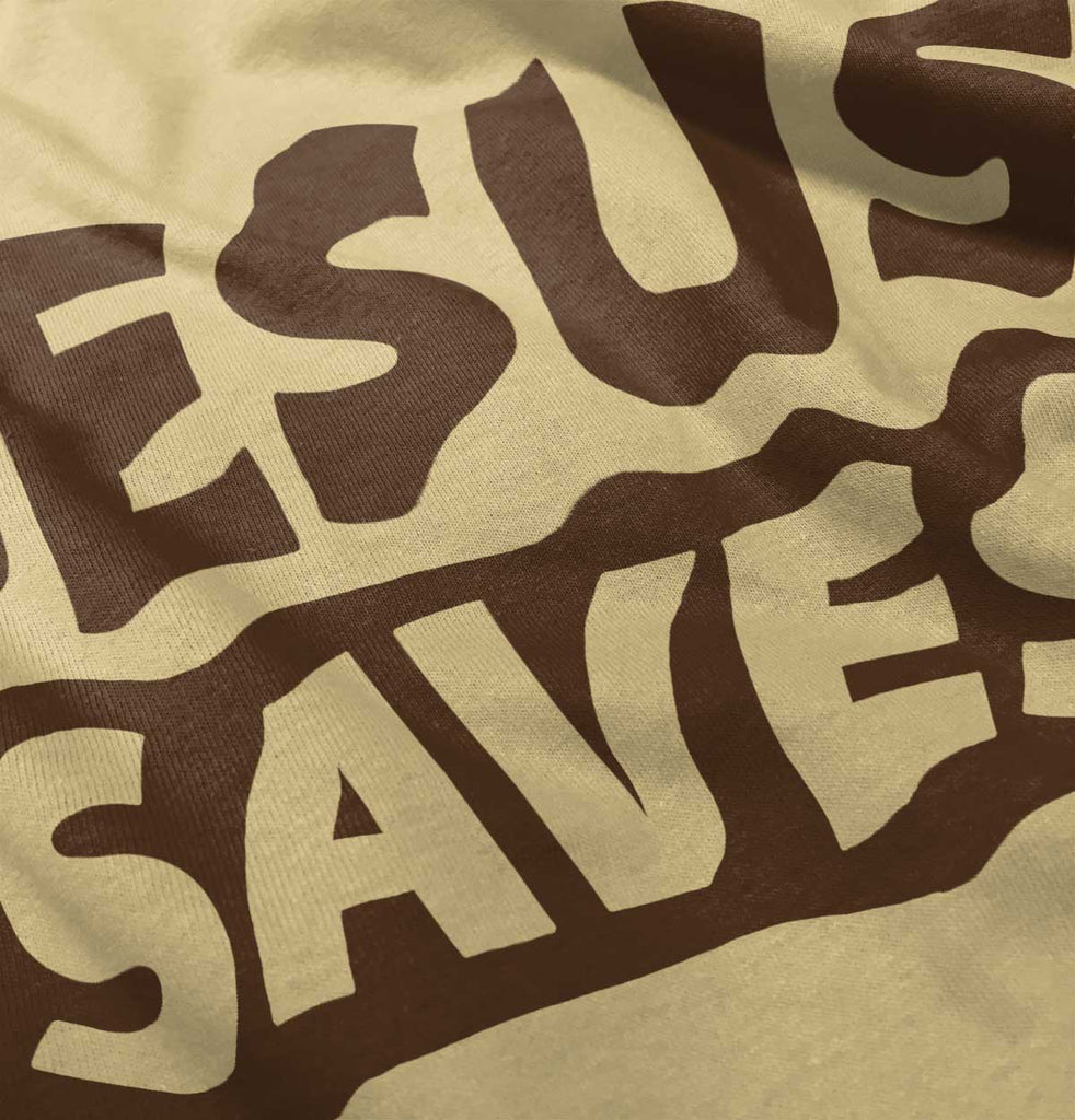 Jesus Saves Romper Bodysuit-Direct To Garment Print-Brisco Baby
