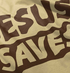 Jesus Saves Romper Bodysuit-Direct To Garment Print-Brisco Baby