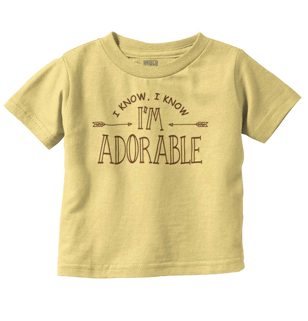 I'm Adorable Infant Toddler T Shirt-Direct To Garment Print-Brisco Baby