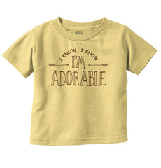I'm Adorable Infant Toddler T Shirt-Direct To Garment Print-Brisco Baby