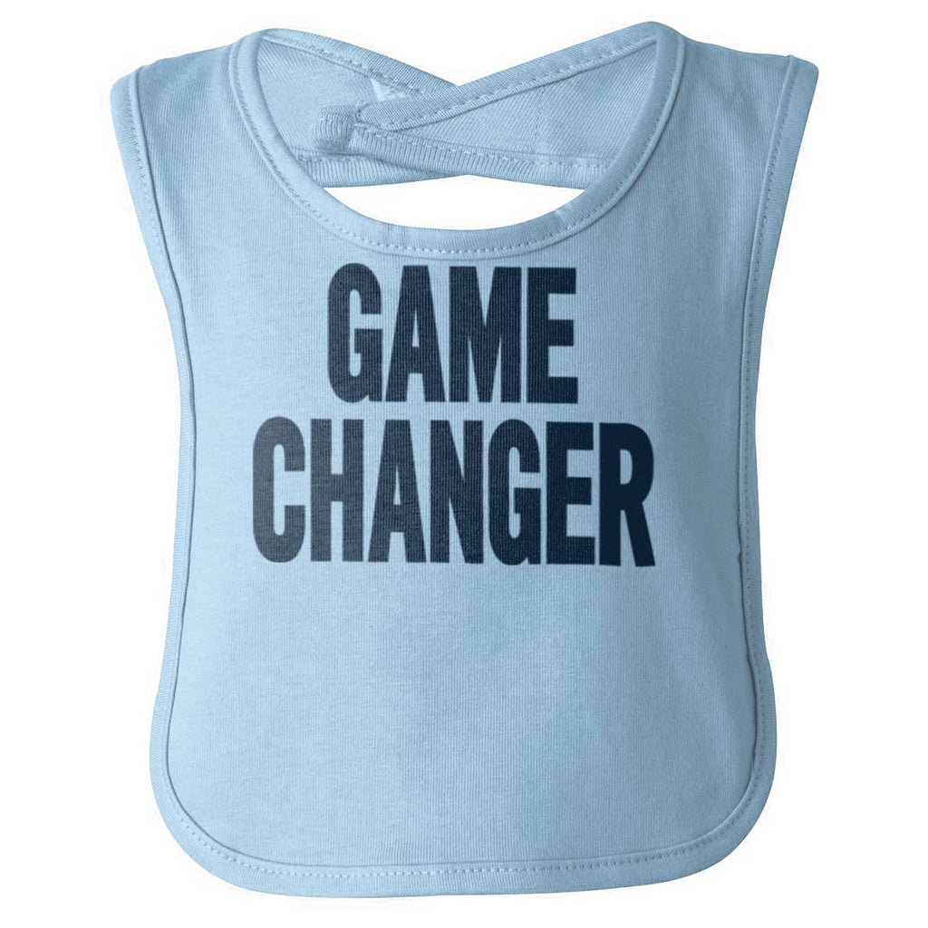 Game Changer Infant Baby Bib-Direct To Garment Print-Brisco Baby