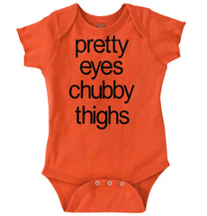 Chubby Thighs Romper Bodysuit-Direct To Garment Print-Brisco Baby