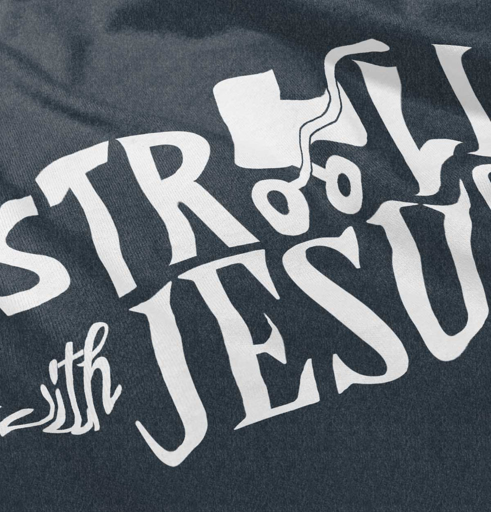 Stroll With Jesus Toddler Football Jersey Tee-Direct To Garment Print-Brisco Baby