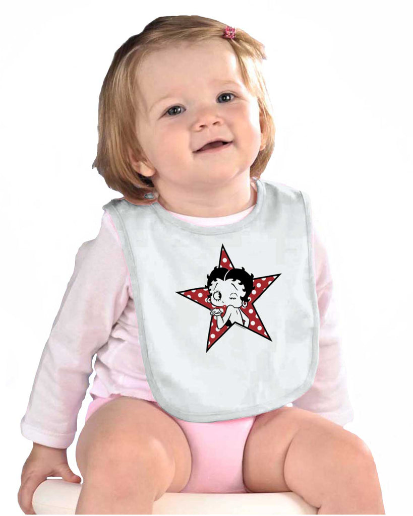 Betty Star Infant Baby Bib-Direct To Garment Print-Brisco Baby