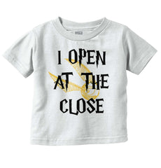 Open At The Close Infant Toddler T Shirt-Direct To Garment Print-Brisco Baby