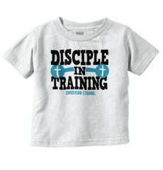 Disciple In Training Infant Toddler T Shirt-Direct To Garment Print-Brisco Baby