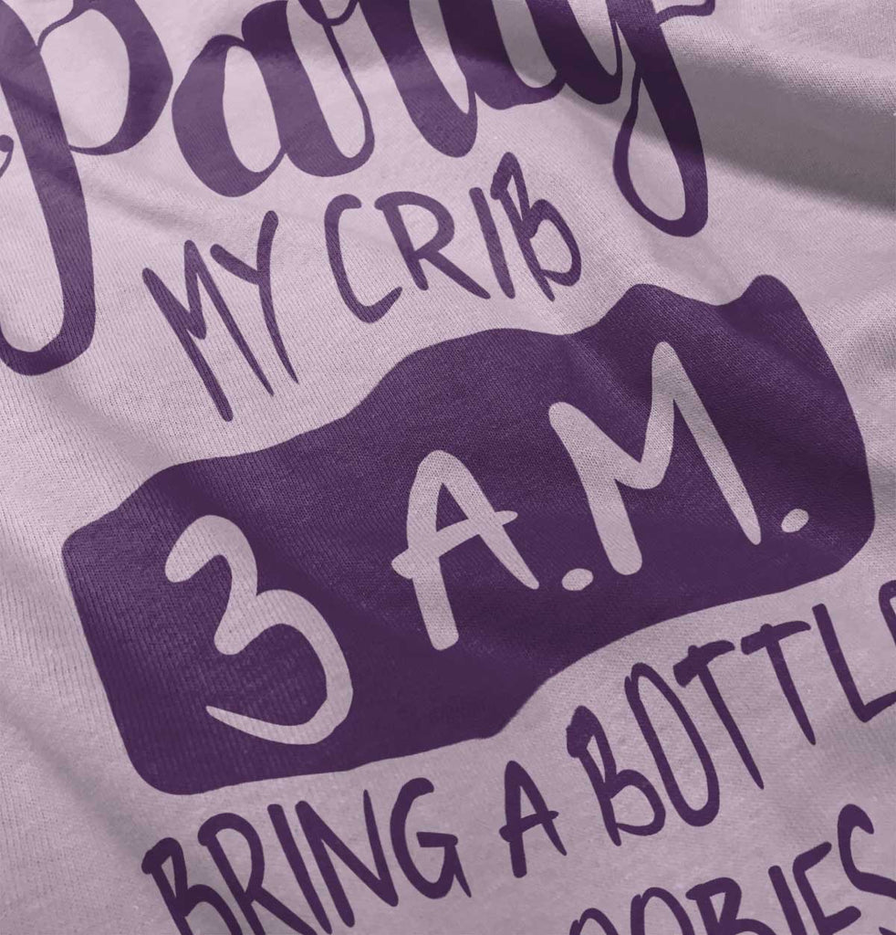 Party At My Crib Romper Bodysuit-Direct To Garment Print-Brisco Baby