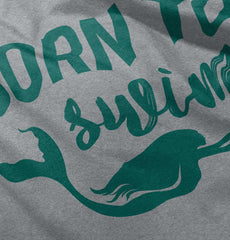 Born To Swim Infant Toddler T Shirt-Direct To Garment Print-Brisco Baby