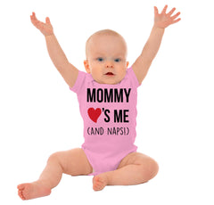 Mommy Loves Me Romper Bodysuit-Direct To Garment Print-Brisco Baby