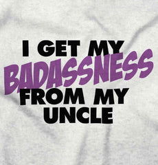 Badass Uncle Solid Baby Infant Dress-Direct To Garment Print-Brisco Baby