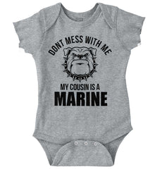Marine Cousin Romper Bodysuit-Direct To Garment Print-Brisco Baby