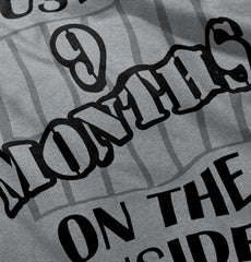 9 Months On The Inside Solid Baby Pajama Top-Direct To Garment Print-Brisco Baby