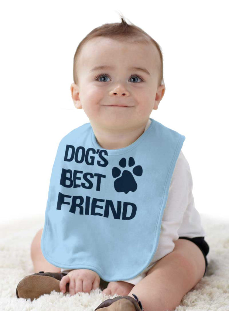 Dog's Best Friend Infant Baby Bib-Direct To Garment Print-Brisco Baby