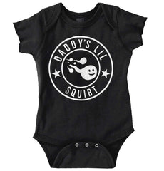 Daddy's Lil Squirt Romper Bodysuit-Direct To Garment Print-Brisco Baby
