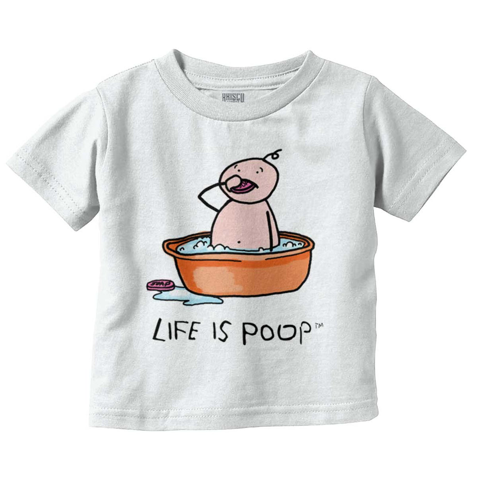 Eating Soap Infant Toddler T Shirt-Direct To Garment Print-Brisco Baby