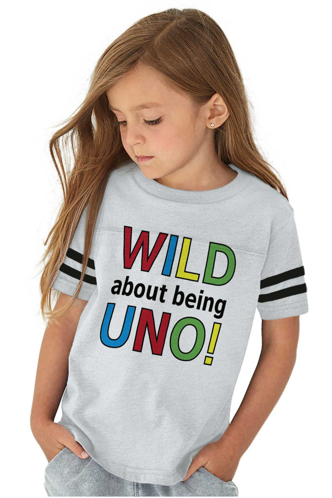 Uno Toddler Football Jersey Tee-Direct To Garment Print-Brisco Baby
