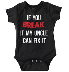 Uncle Can Fix It Romper Bodysuit-Direct To Garment Print-Brisco Baby