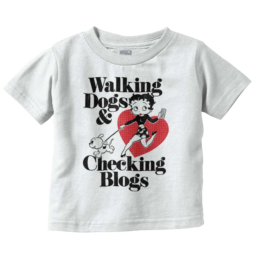 Walking Dogs Infant Toddler T Shirt-Direct To Garment Print-Brisco Baby