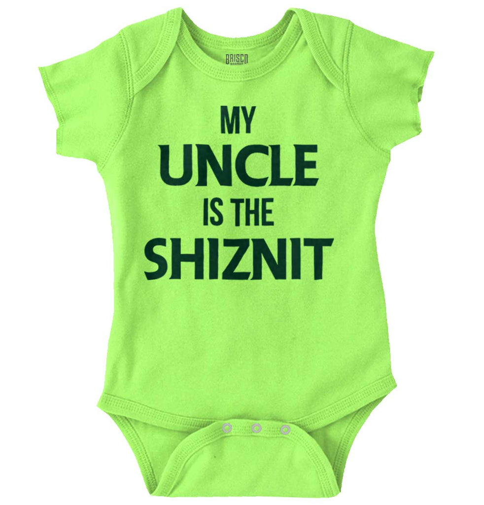 Uncle Shiznit Romper Bodysuit-Direct To Garment Print-Brisco Baby
