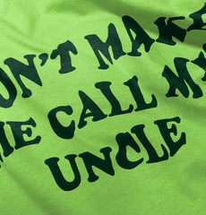 Don't Make Me Call My Uncle Romper Bodysuit-Direct To Garment Print-Brisco Baby