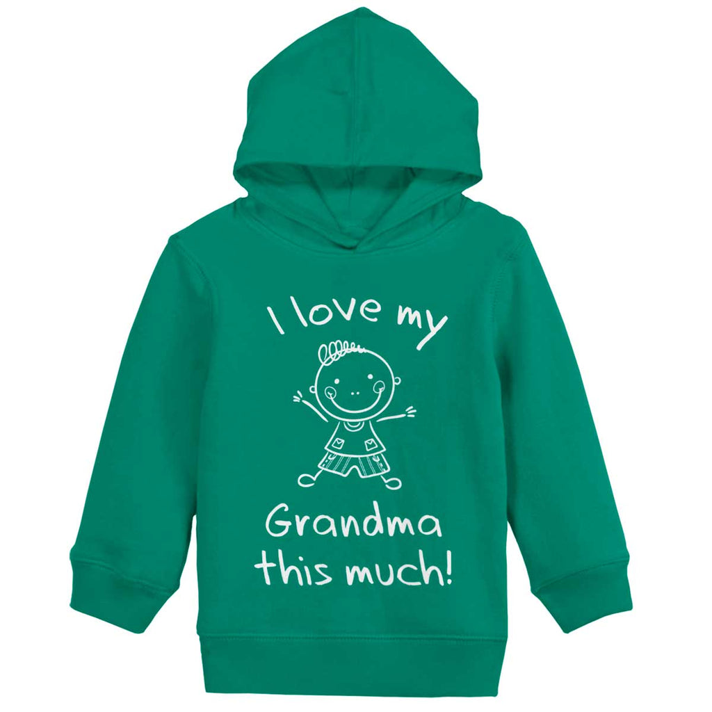 Love My Grandma Toddler Pullover Hoodie-Direct To Garment Print-Brisco Baby