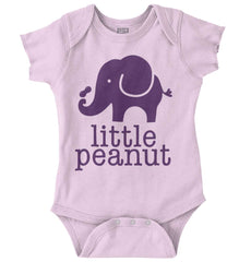 Elephant Peanut Romper Bodysuit-Direct To Garment Print-Brisco Baby