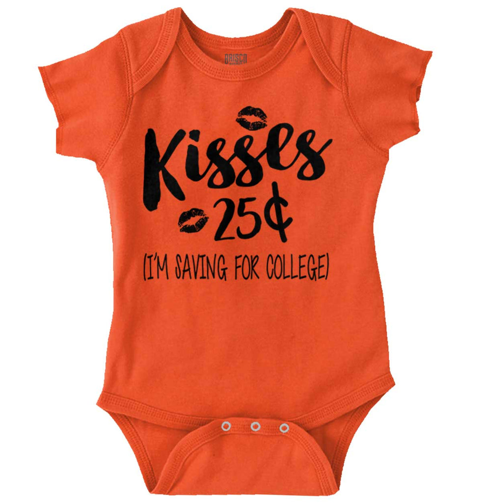 Kisses 25 Cents Romper Bodysuit-Direct To Garment Print-Brisco Baby