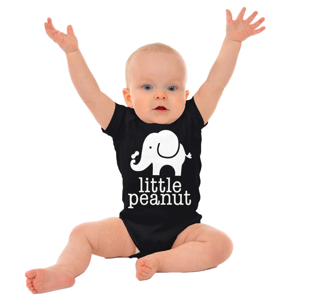 Elephant Peanut Romper Bodysuit-Direct To Garment Print-Brisco Baby