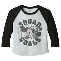Squad Goals Toddler Baseball-Direct To Garment Print-Brisco Baby