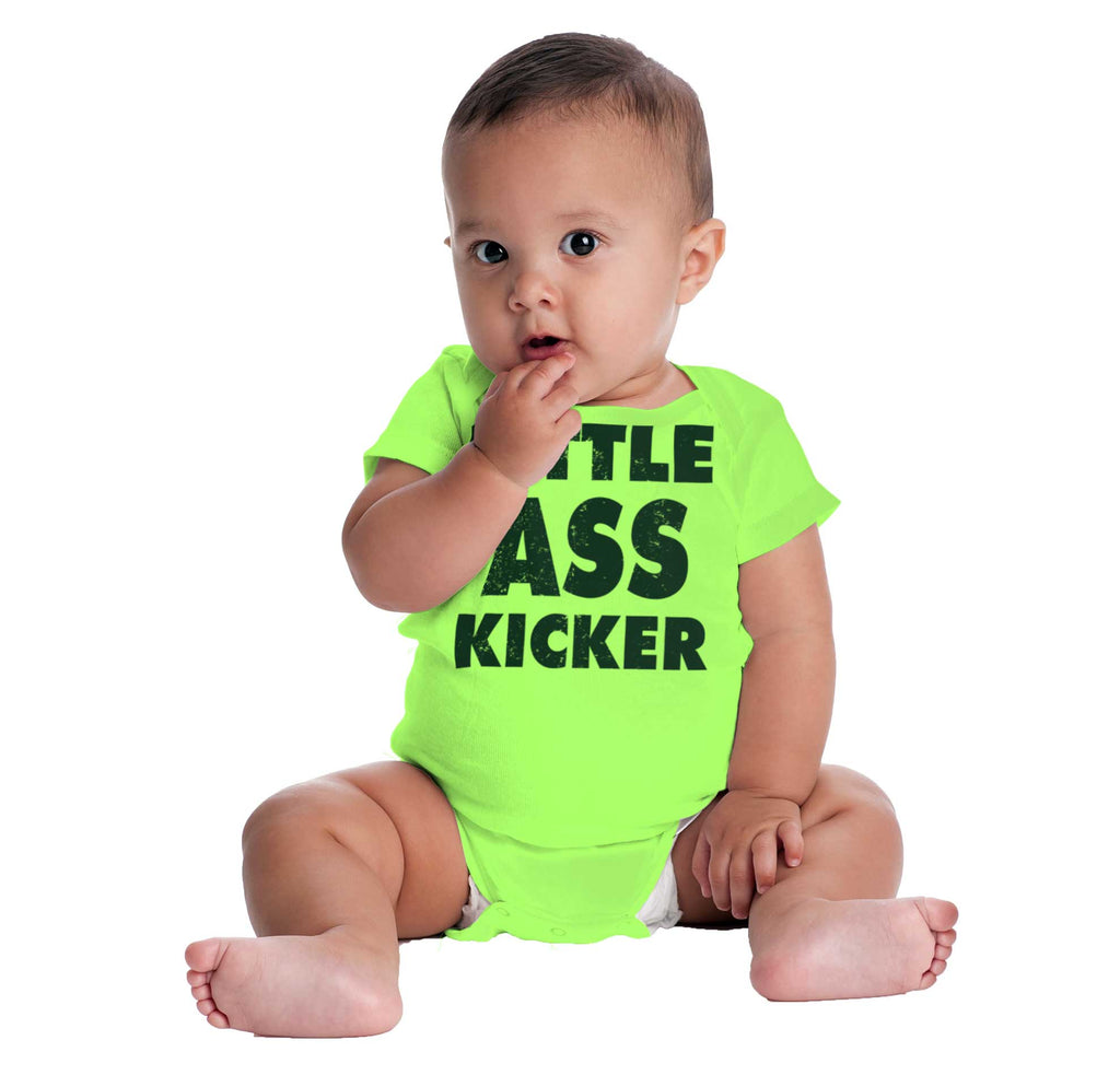 Ass Kicker Romper Bodysuit-Direct To Garment Print-Brisco Baby